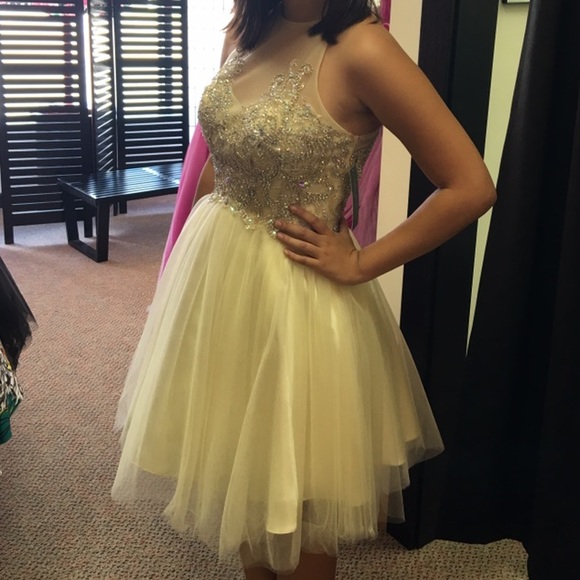 yellow homecoming dresses 2018